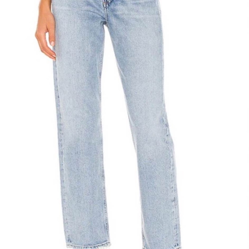 Agolde Women's Light Blue Straight Leg Jeans